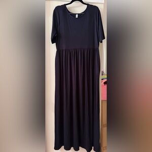 Zenana Outfitters Black Maxi Dress - 2x